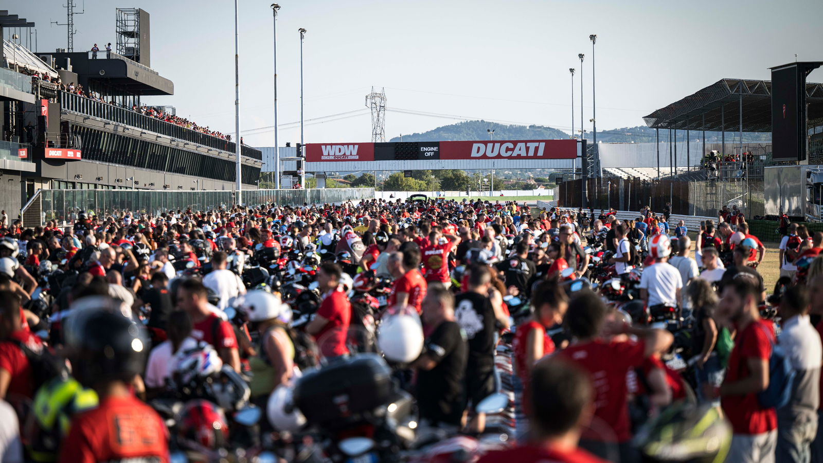 The crowds at World Ducati Week 2024